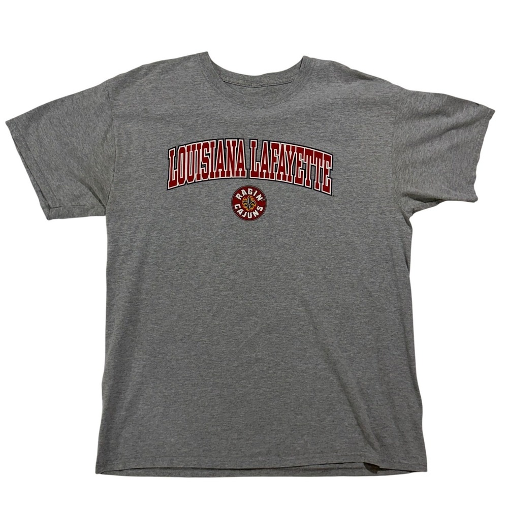 Russell Athletic Louisiana Lafayette Ragin' Cajuns Gray T-Shirt Men's L